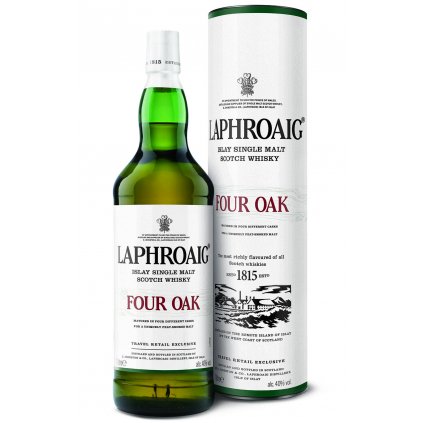 Laphroaig Four Oak 40% 1L v tube whisky alkohol Bratislava Red Bear darčekové balenie