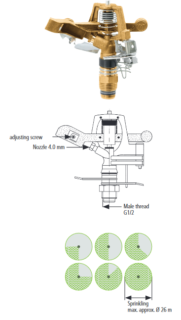 Automatický pásový zavlažovač RW40 Obrázek
