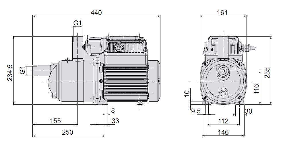 Čerpadlo Calpeda META 230V s frekvenčním měničem Obrázek