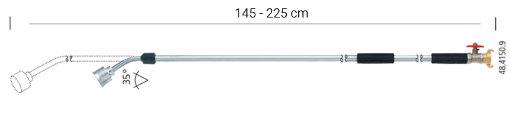 Teleskopická zalévací tyč 145-245 cm Obrázek