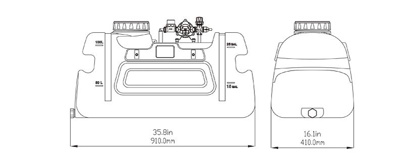 Vysokotlaký motorový čistič HERON, 210bar (896350) Obrázek