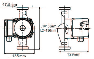 Oběhové čerpadlo IBO OHI 32-80/180 (Röhtenbach) Obrázek