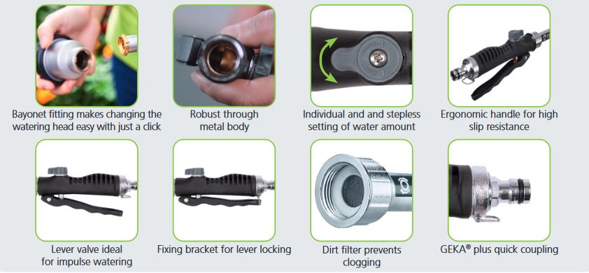 Zalévací tyč GEKA Easy Rain 60 cm Obrázek