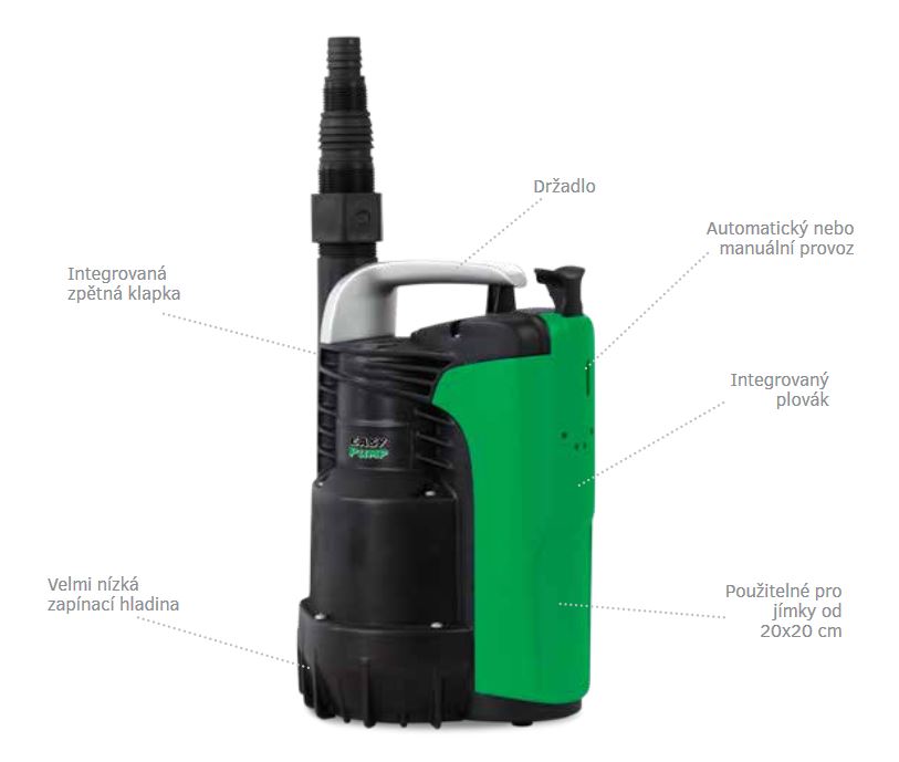 EASYFLOW 600, 230V, čerpadlo na odpadní vodu Obrázek