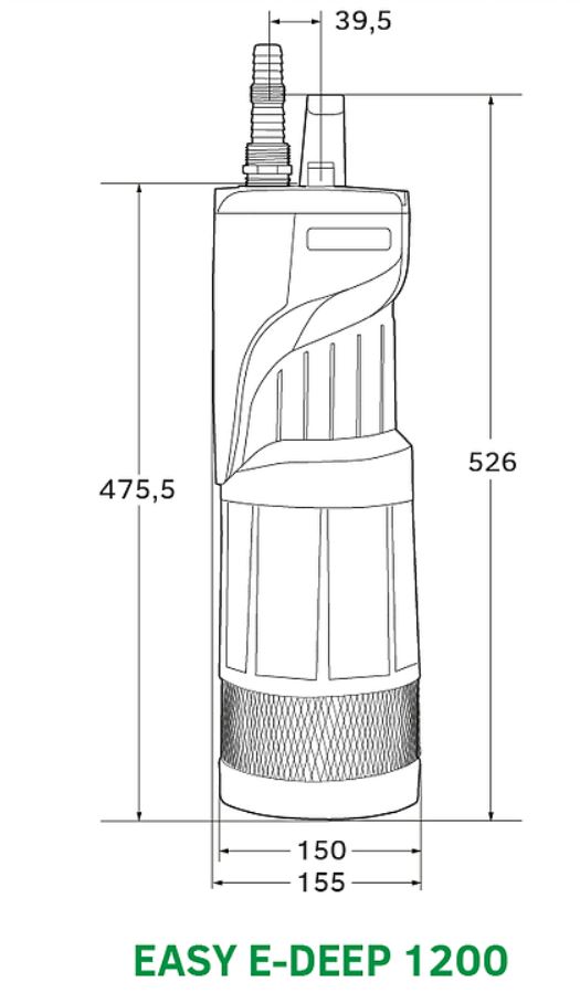 EASY PUMP Ponorná automatická vodárna EASY E-DEEP 1000 Obrázek