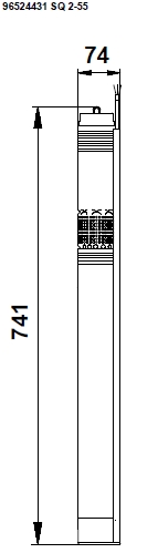 Grundfos SQ 2-55 15 m 96524431 Obrázek