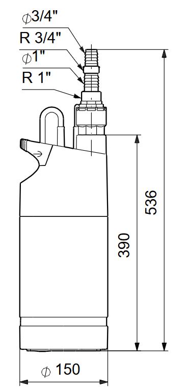 Grundfos SB 3-35M + kabel 15 m 97686700 Obrázek