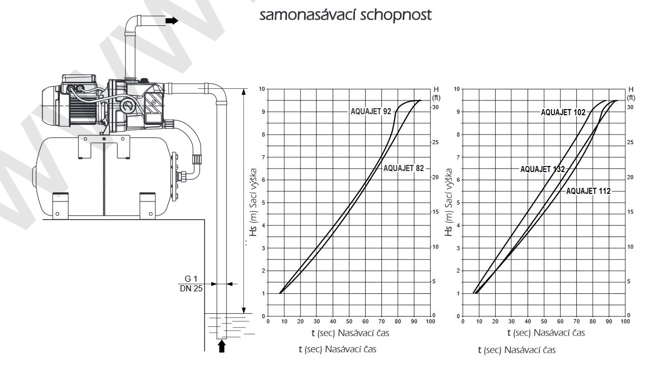 Domácí vodárna DAB AQUAJET 82 M/80 l s ochranou MT Obrázek