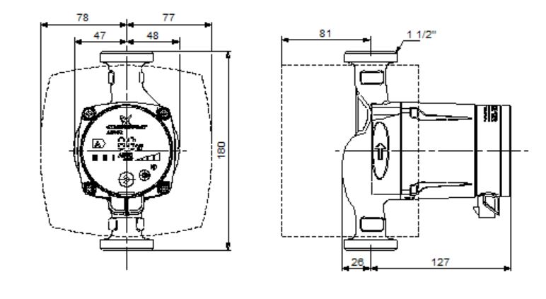 Grundfos ALPHA2 25-60 130 mm 1x230V 99411150 Obrázek