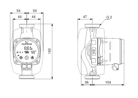 Grundfos ALPHA2 32-60 99411221 Obrázek