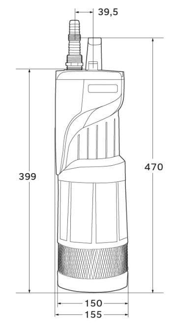 Ponorné čerpadlo EASY DEEP 1000 A - NV Obrázek