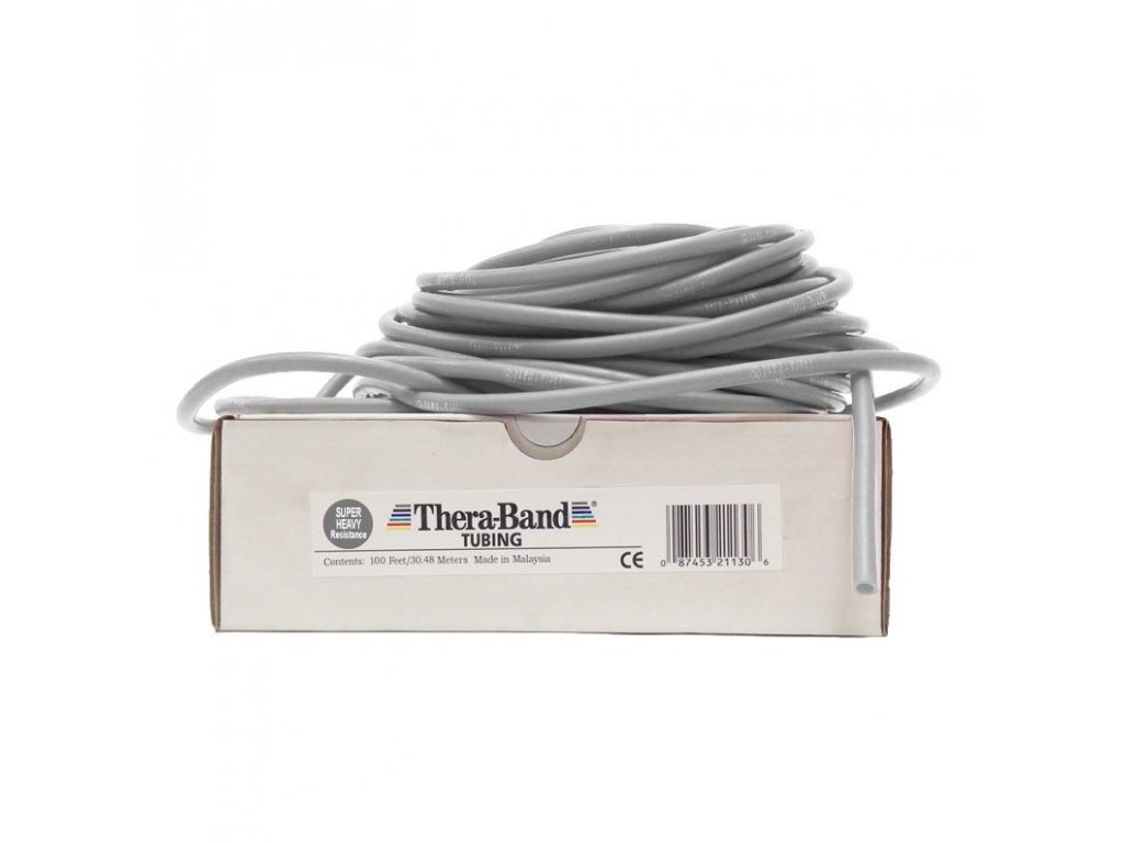 Thera-Band Tubing 30,5 m, strieborná, super silná
