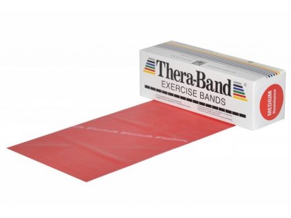 Thera-Band posilňovacia guma 5,5 m, červená, stredne silná