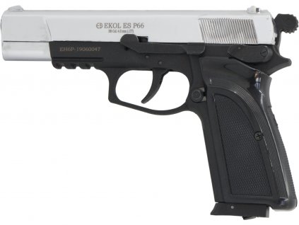 Vzduchová pistole Ekol ES P66 chrom 4,5mm  + Terče vzduchovkové Venox 100ks