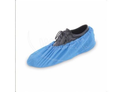 Návlek na obuv (CPE) jednorázový modrý 40x14cm [100 ks]