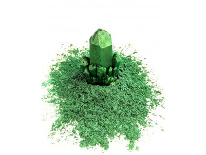Metalický prášok do živice - zelený