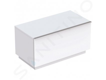 Geberit iCon Bočná skrinka 890x472 mm so zásuvkou, matná biela 841090000