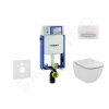 Geberit Kombifix Modul na závesné WC s tlačidlom Sigma50, alpská biela + Ideal Standard Tesi - WC a doska, Aquablade, SoftClose 110.302.00.5 NU8