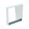 Geberit Selnova Square Zrkadlová skrinka 850x588x175 mm, 2 dvierka, lesklá biela 501.264.00.1