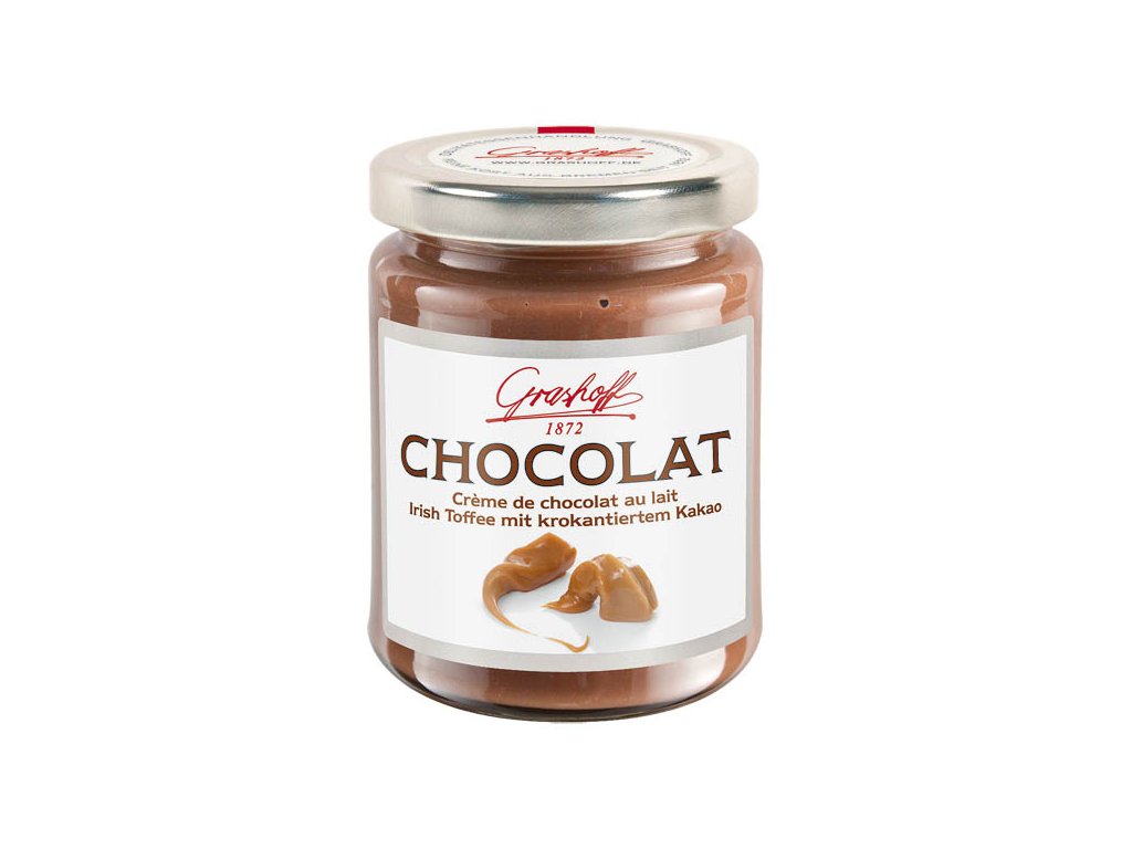Grashoff Mléčný čokoládový krém s kakaovými křupinkami a vůní karamelu 250g