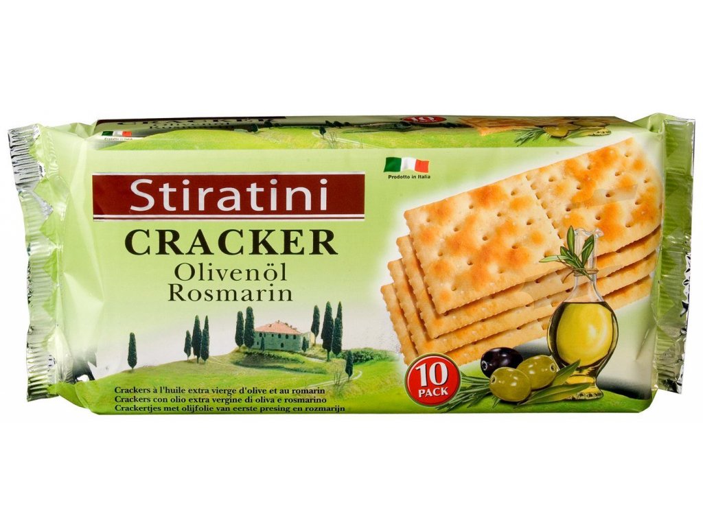Stiratini cracker s olivami a rozmarýnem 250g