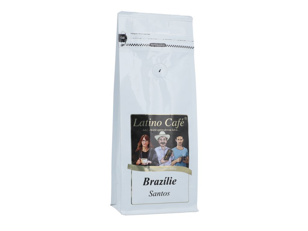 Latino Caffé Zrnková káva Brazílie Santos 1kg