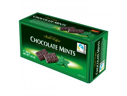 Maitre Truffout Chocolate Mints hořké čokoládové plátky s mátovou náplní 200g