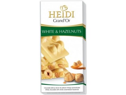 Heidi bílá čokoláda s karamelizovanými ořechy 100g