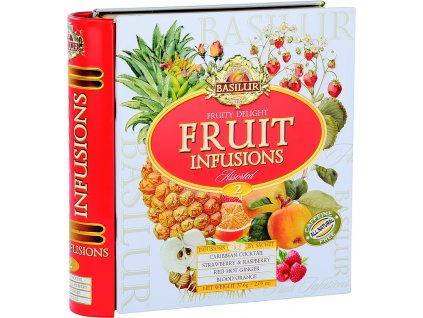 Basilur Kniha ovocných čajů Fruity Delight plech 32x1,8g