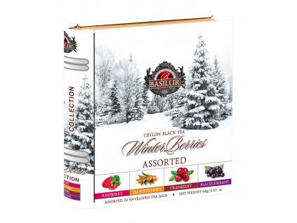 Basilur Čajová kniha Winter Berries 32x2g