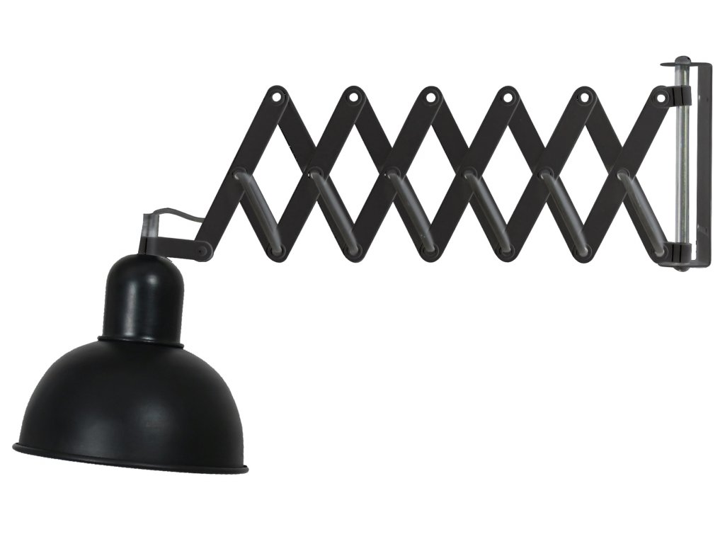 Flexibilní nástěnná lampa GUSTAVO, 1xE27, 40W, černá