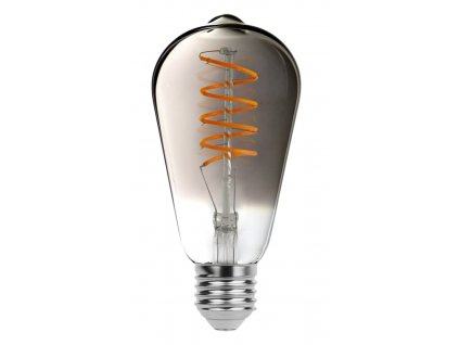 Filamentová LED žárovka, E27, 5W, teplá bílá, 200lm, ST64