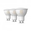 Chytrá LED stmívatelná žárovka HUE, GU10, 4,3W, 350lm, teplá bílá-studená bílá, 3ks