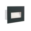 Venkovní vestavné LED osvětlení GLASI, 3W, teplá bílá, čtvercové, grafit, IP44