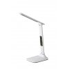 Stolní LED nabíjecí kancelářská lampa DESHAL, 5W, teplá-studená bílá, bílá