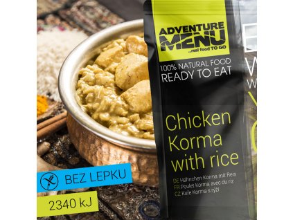 Adventure Menu - Kuře Korma s rýží
