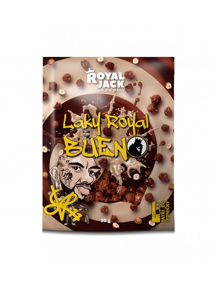 Royal Jack - Laky Royal Bueno (popcorn v mléčné čokoládě se smetanou a lískovými ořechy)