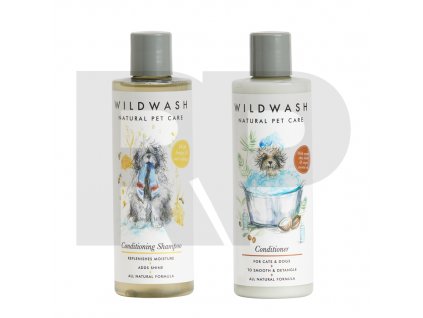 1 x WildWash Conditioning Shampoo 250ml and 1 x WildWash Conditioner 250ml