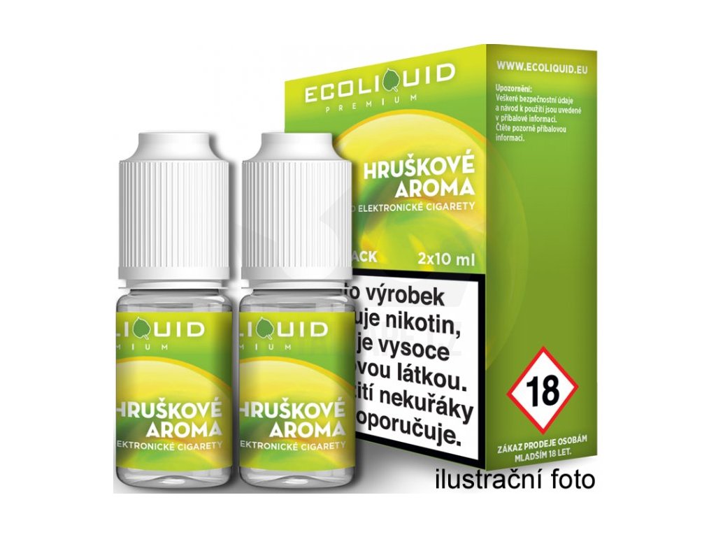 Liquid Ecoliquid Premium 2Pack Pear 2x10ml - 3mg (Hruška)