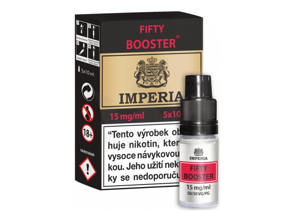 fifty booster cz imperia 5x10ml pg50vg50 15mg