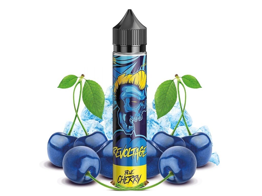 Revoltage - S&V - Blue Cherry (Chladivá třešeň) - 15ml, produktový obrázek.