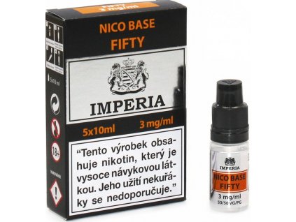 nikotinova baze cz imperia 5x10ml pg50vg50 3mg