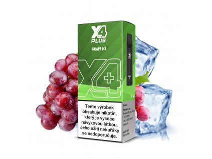 X4 Plus Pod - Cartridge - 20mg - 2ml - Grape ICE, produktový obrázek.