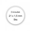 Sada O-kroužků / těsnění 21x1,5 mm (5ks)