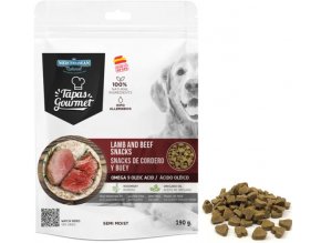 tapas gourmet snack for dog lamb and beef