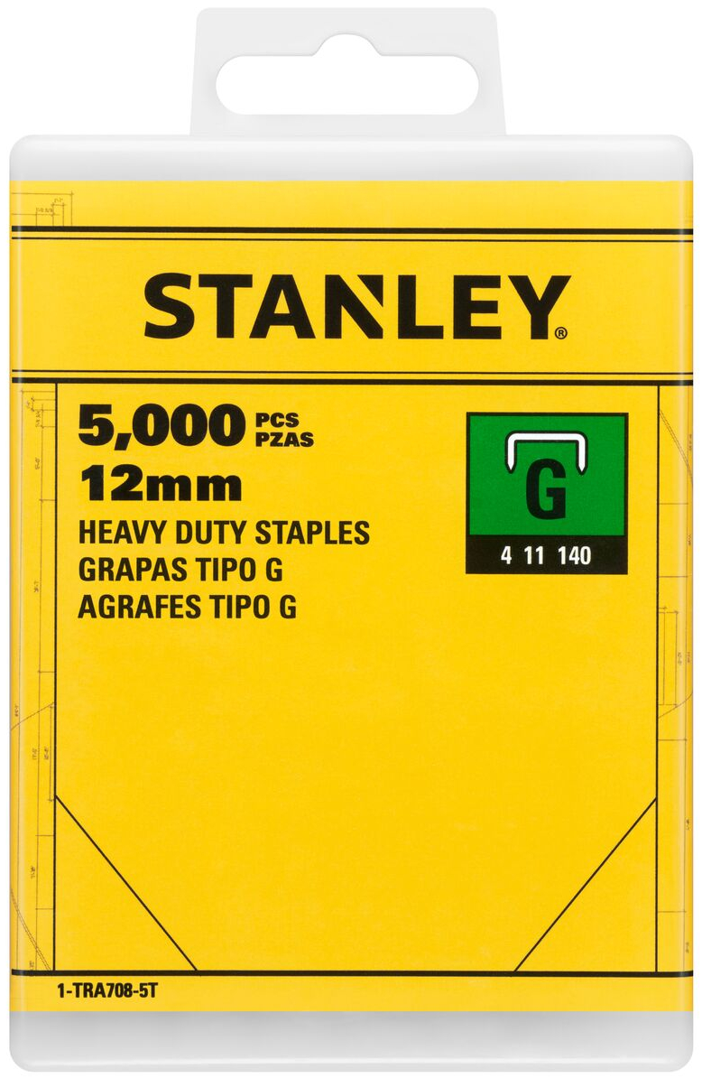 STANLEY 1-TRA708-5T spony HD typ G - 10,6 mm, délka 12mm, 5000 ks Obrázek
