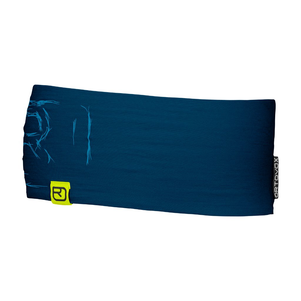 120 Tec Logo Headband | Petrol Blue, Ortovox