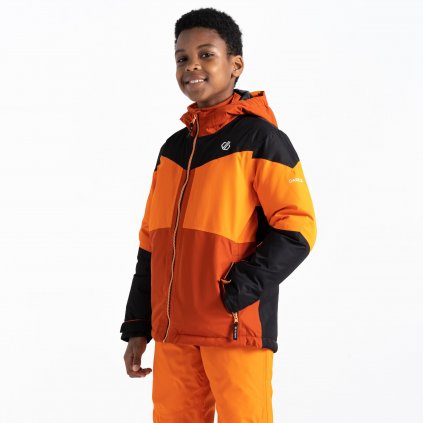 Dětská lyžařská bunda, Slush Jacket, Black/Puffins Orange, Dare2B