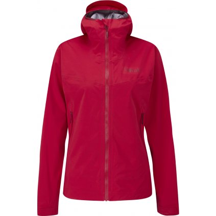 Membránová dámská bunda Kinetic 2,0 jacket, červená, Rab