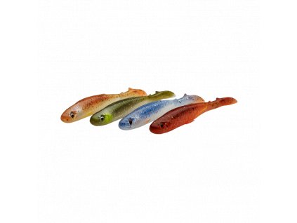 SLENDER SCOOP SHAD 9CM 4G CLEAR WATER MIX 4PCS